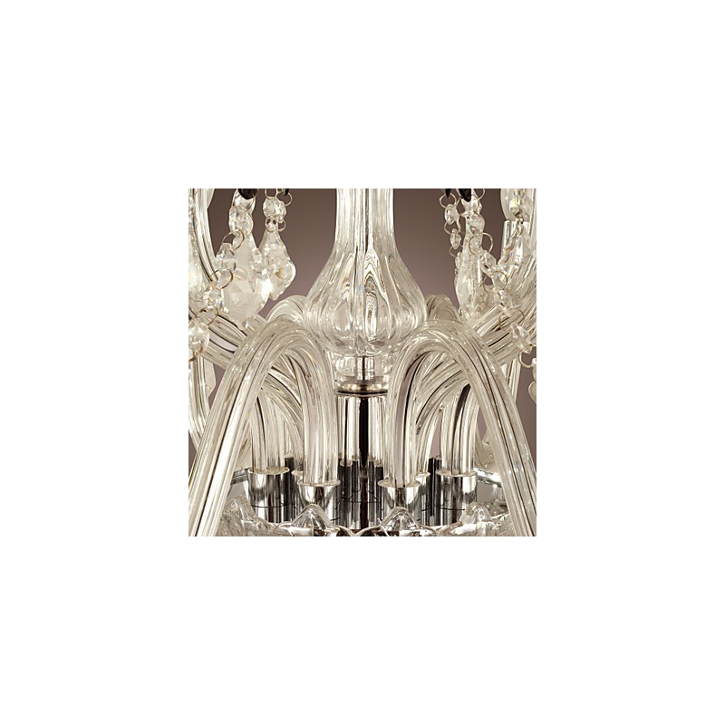 ラスティックロッジクリスタル電気メッキガラスシャンデリア