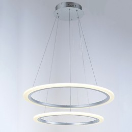 モダンな2リングペンダントライトシャンデリア照明器具