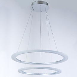 モダンな2リングペンダントライトシャンデリア照明器具