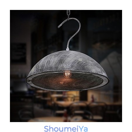 ランプシェード ブラック 錬鉄製シャンデリア 工業用倉庫 カフェ 蓋付きシェード シャンデリア