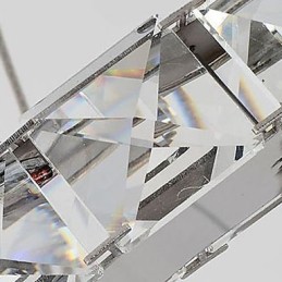 モダンで現代的なクリスタル電気メッキメタルシャンデリア