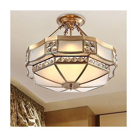 伝統的クラシック素朴なロッジ真鍮メタルペンダントライト