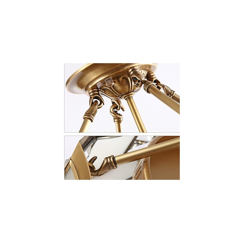 伝統的クラシック素朴なロッジ真鍮メタルペンダントライト