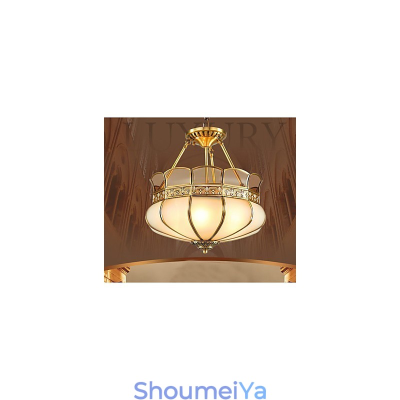 クラシックな銅製半天井ランプ銅製ポーチ