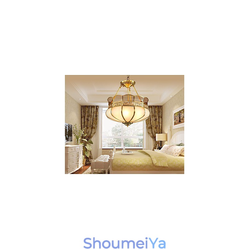 クラシックな銅製半天井ランプ銅製ポーチ