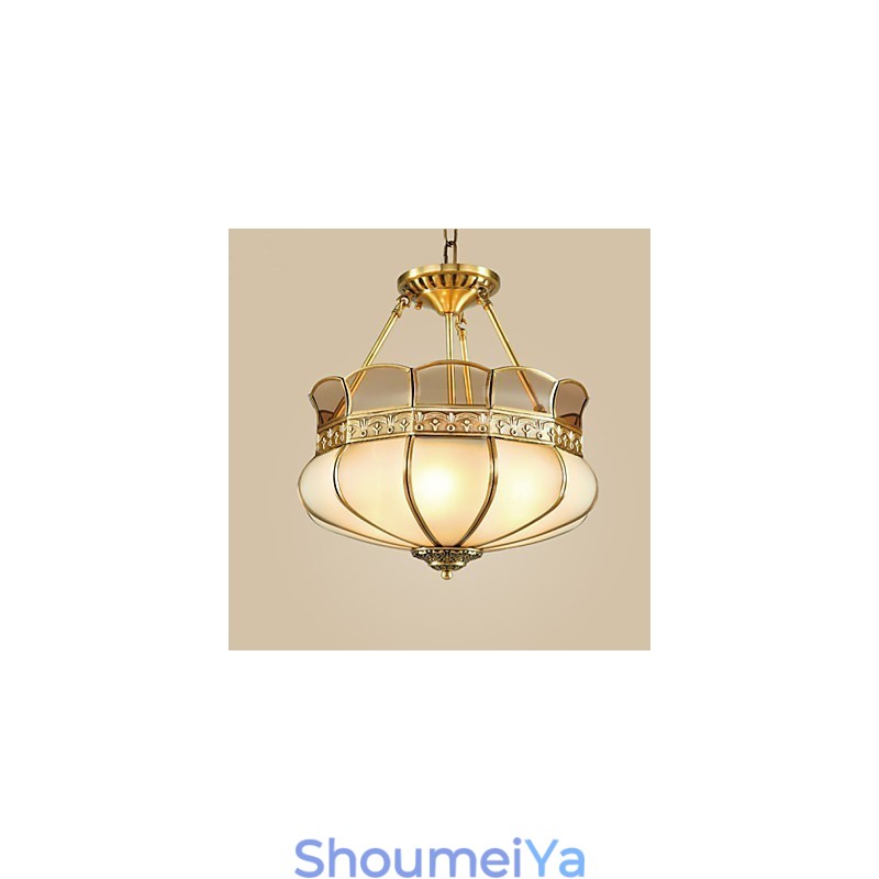 クラシックな銅製半天井ランプ銅製ポーチ