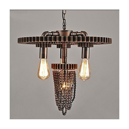 インダストリアル ウィンド カフェ スタジオ ギア スリー ヘッドランプ