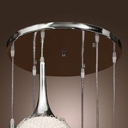 モダンコンテンポラリーグローブ電気メッキメタルフラッシュマウント