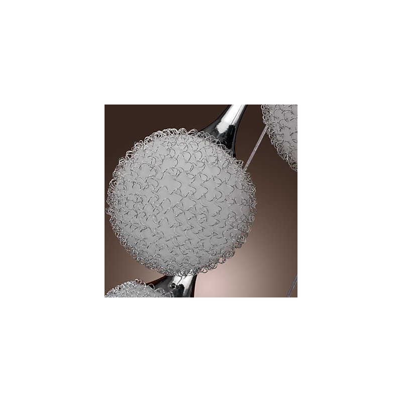 モダンコンテンポラリーグローブ電気メッキメタルフラッシュマウント