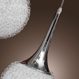 モダンコンテンポラリーグローブ電気メッキメタルフラッシュマウント