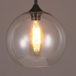 クリエイティブな北欧のコントラクトな田舎風ガラスボールシングルヘッドドロップライト