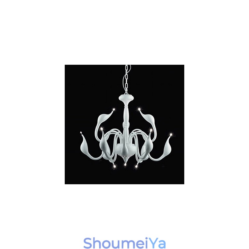 モダンで現代的なキャンドルスタイルの電気メッキメタルシャンデリア