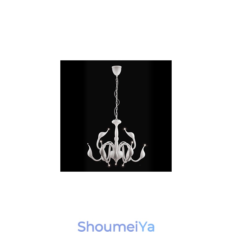 モダンで現代的なキャンドルスタイルの電気メッキメタルシャンデリア