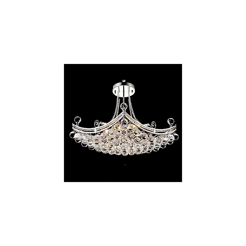 モダンで現代的なクリスタル電気メッキメタルペンダントライト