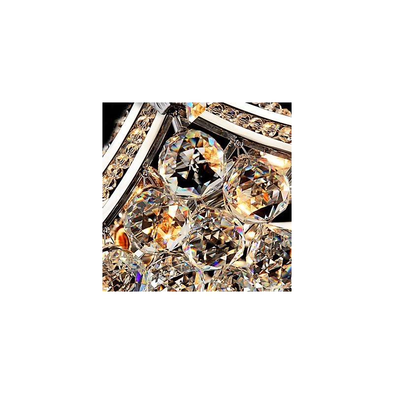 モダンで現代的なクリスタル電気メッキメタルペンダントライト