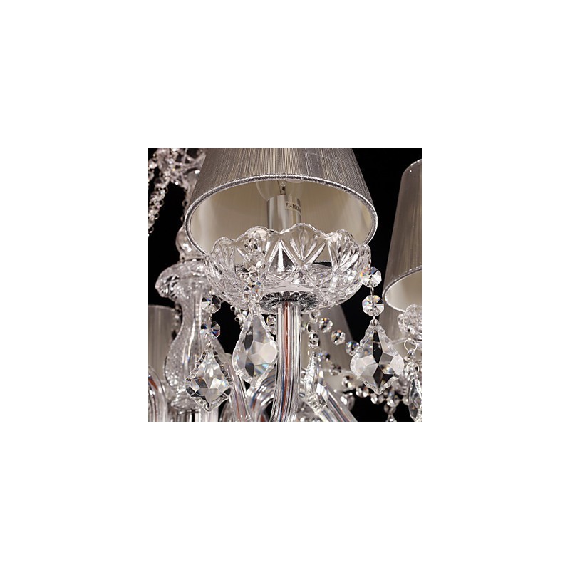 シャンデリア クリスタル ラグジュアリー モダン リビング 8 ライト