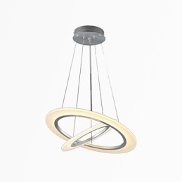 アクリルペンダントライト天井吊り下げシャンデリアランプ器具2リング付き
