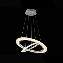 アクリルペンダントライト天井吊り下げシャンデリアランプ器具2リング付き