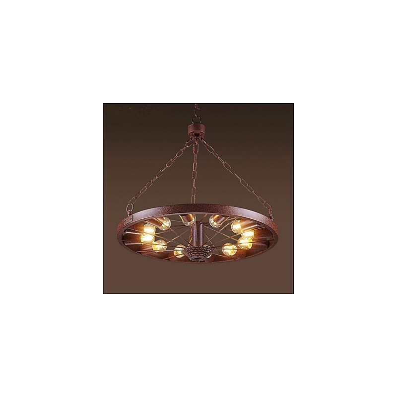 レトロなホイールペンダント古い工業用吊りランプを作る