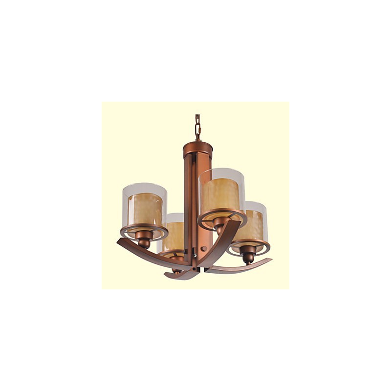 伝統的なクラシックなレトロミニスタイルのペイントメタルシャンデリア