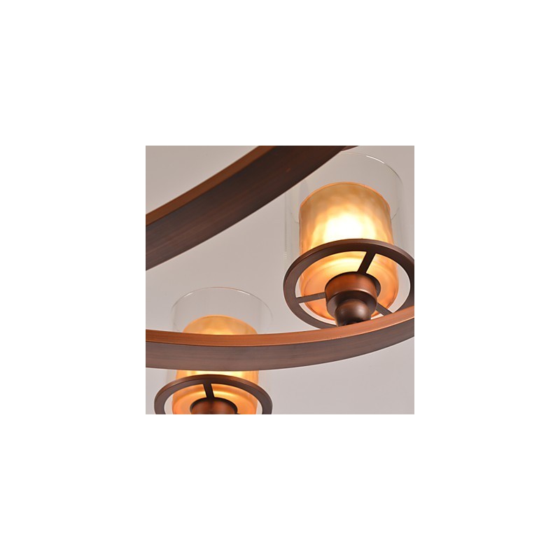 伝統的なクラシックなレトロミニスタイルのペイントメタルシャンデリア