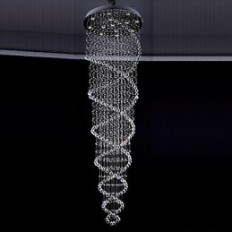モダン コンテンポラリー トラディショナル クラシック 素朴 ロッジ ヴィンテージ カントリー アイランド クリスタル 電気メッキ メタル ペンダント ライト