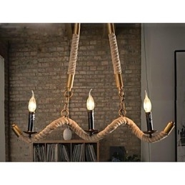 伝統的クラシックヴィンテージレトロランタンカントリー電気メッキメタルペンダントライト