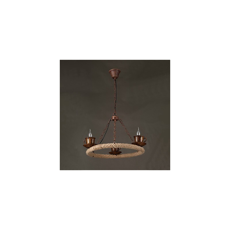 ヴィンテージカントリーペイントメタルペンダントライトガレージ