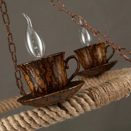 ヴィンテージカントリーペイントメタルペンダントライトガレージ