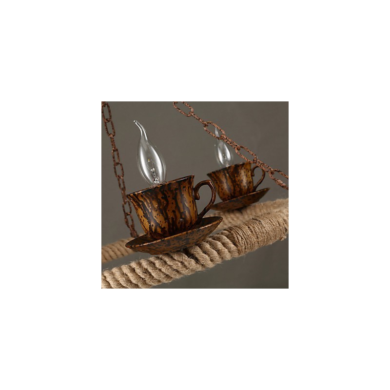 ヴィンテージカントリーペイントメタルペンダントライトガレージ