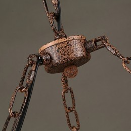 ヴィンテージカントリーペイントメタルペンダントライトガレージ