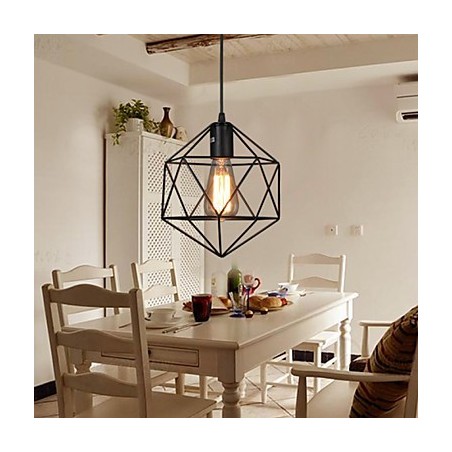 幾何学的なラインダイヤモンド錬鉄シャンデリアペンダントライトモダンコンテンポラリー