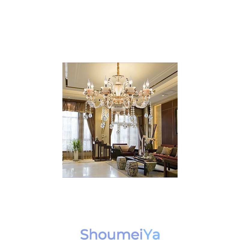 シンプルなヨーロッパの高級タイプゴールド翡翠亜鉛合金ランプ