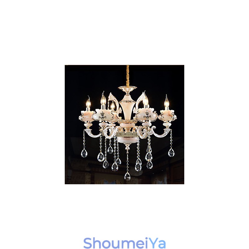 シンプルなヨーロッパの高級タイプゴールド翡翠亜鉛合金ランプ