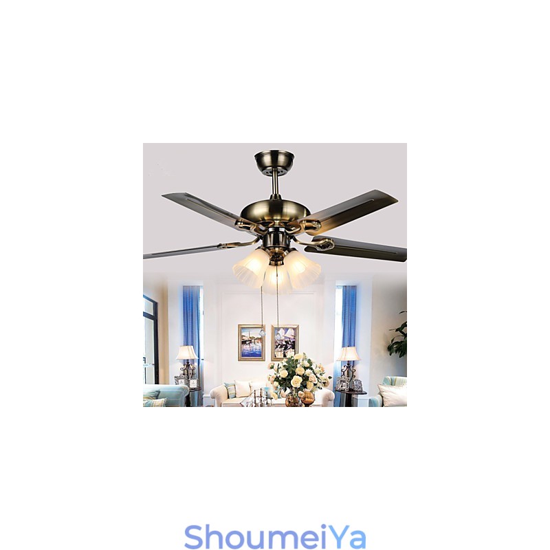 シーリングファン Luxe Eco モダン シーリングファン ライト付き 42 インチブレード ブラッシュドスチール仕上げ