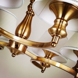 ラスティックロッジ ヴィンテージ ミニスタイル 電気メッキメタルシャンデリア