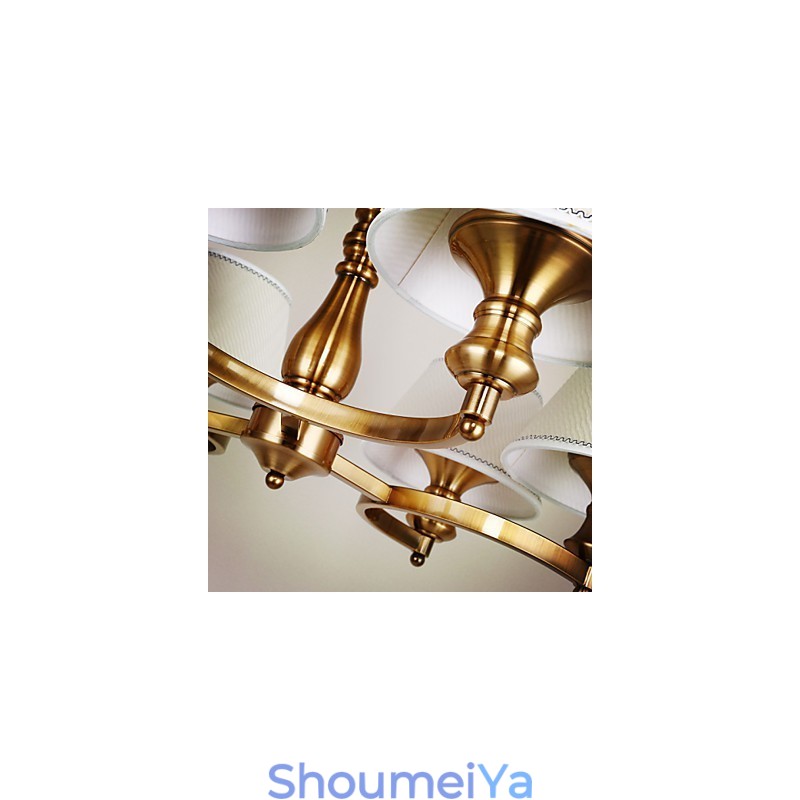 ラスティックロッジ ヴィンテージ ミニスタイル 電気メッキメタルシャンデリア