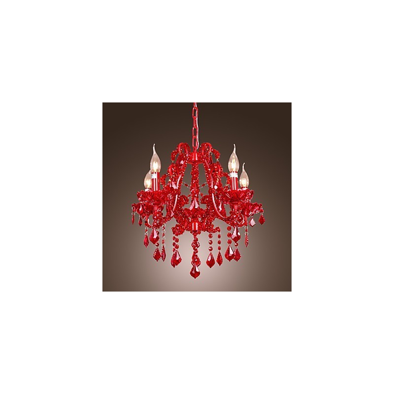 モダンコンテンポラリークリスタルクロームメタルシャンデリア