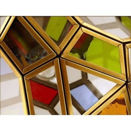 ポーチランプライトバルコニーランプエキゾチックな小さな銅シャンデリア