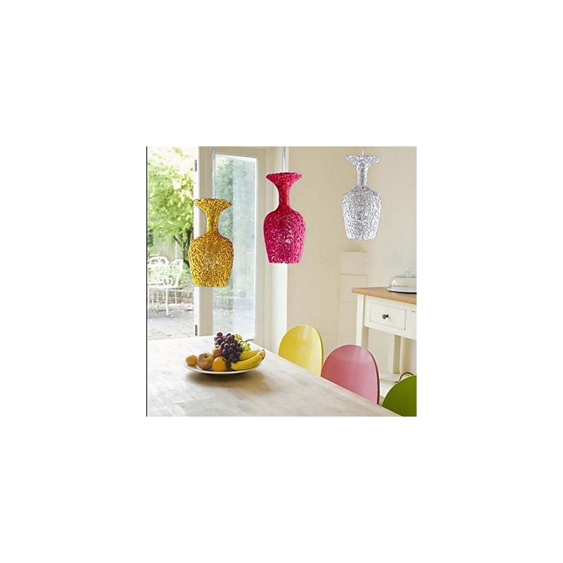 編み込みアルミシャンデリア 3つのヘッドランプ付き アップル