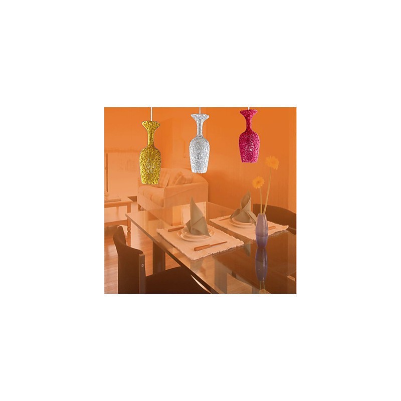 編み込みアルミシャンデリア 3つのヘッドランプ付き アップル