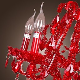 モダンコンテンポラリークリスタルクロームメタルシャンデリア