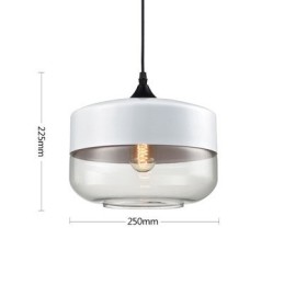 北欧のクリエイティブ階段店のアート錬鉄ガラスシャンデリアランプ