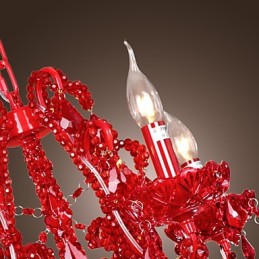 モダンコンテンポラリークリスタルクロームメタルシャンデリア