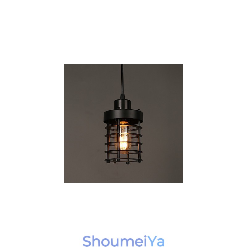 レトロなサークルのシングルヘッドランプとランタンキャラクターアートシャンデリアランプ