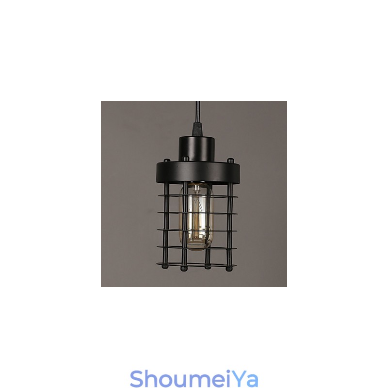 レトロなサークルのシングルヘッドランプとランタンキャラクターアートシャンデリアランプ