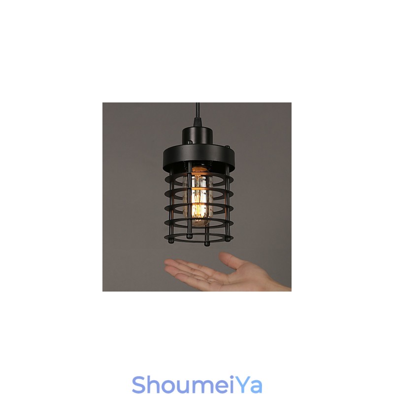 レトロなサークルのシングルヘッドランプとランタンキャラクターアートシャンデリアランプ