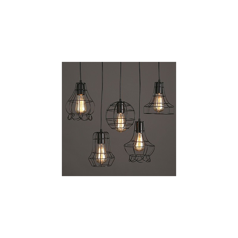 古代の方法を復元する独創性 シングルヘッド錬鉄シャンデリア