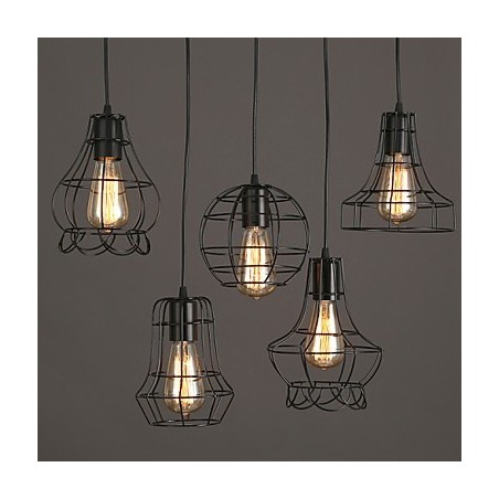 古代の方法を復元する独創性 シングルヘッド錬鉄シャンデリア