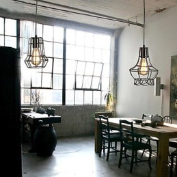 古代の方法を復元する独創性 シングルヘッド錬鉄シャンデリア